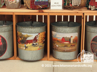 Decorated sap buckets