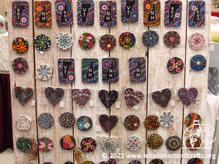 Dot art magnets in a variety of shapes and sizes